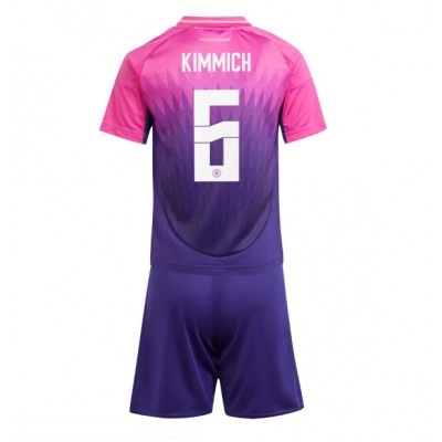 Tyskland Joshua Kimmich #6 Barn Borte Draktsett 2024 Fotballdrakter