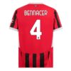 AC Milan Bennacer 4 Hjemmedrakt 2024 25 Fotballdrakter