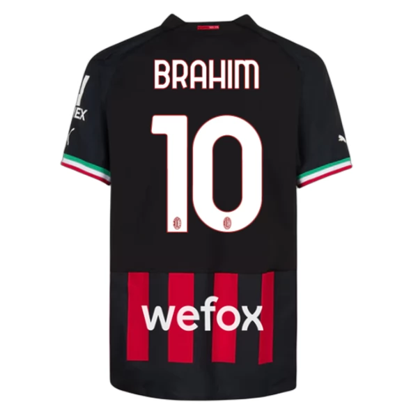 AC Milan Brahim 10 Hjemmedrakt 2022 23 Fotballdrakter