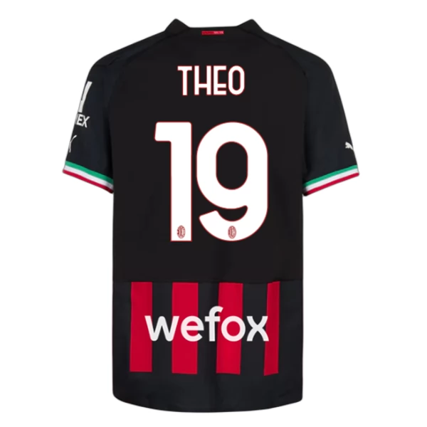 AC Milan Theo 19 Hjemmedrakt 2022-23 Fotballdrakter