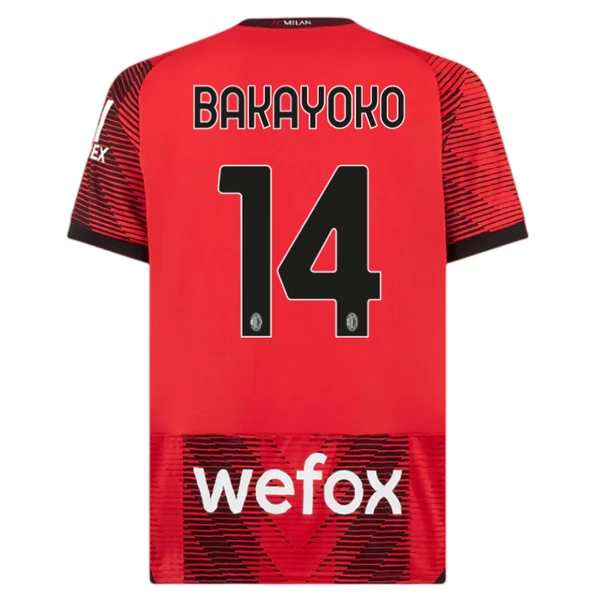 AC Milan Bakayoko 14 Hjemmedrakt 2023 24 Fotballdrakter