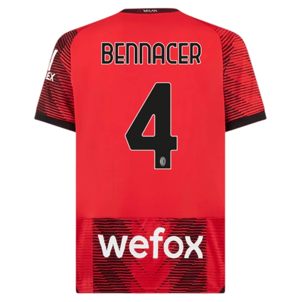 AC Milan Bennacer 4 Hjemmedrakt 2023 24 Fotballdrakter
