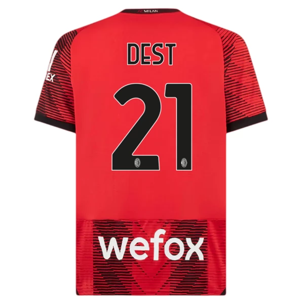 AC Milan Dest 21 Hjemmedrakt 2023-24 Fotballdrakter