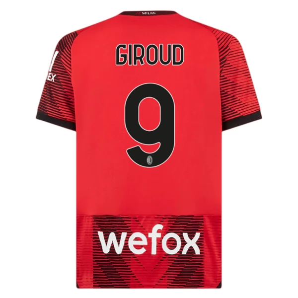 AC Milan Giroud 9 Hjemmedrakt 2023-24 Fotballdrakter