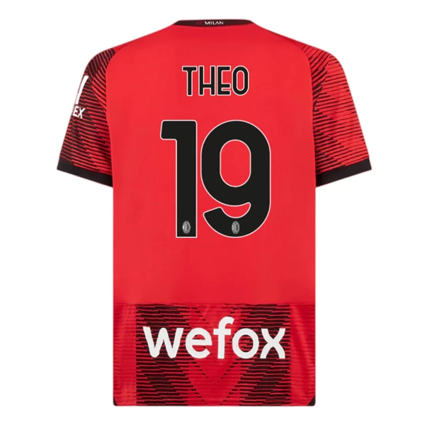 AC Milan Theo 19 Hjemmedrakt 2023-24 Fotballdrakter