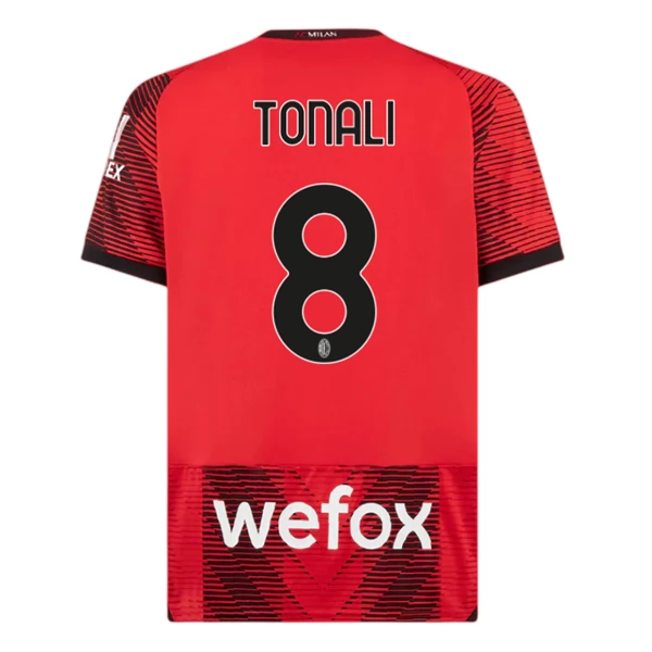 AC Milan Tonali 8 Hjemmedrakt 2023-24 Fotballdrakter