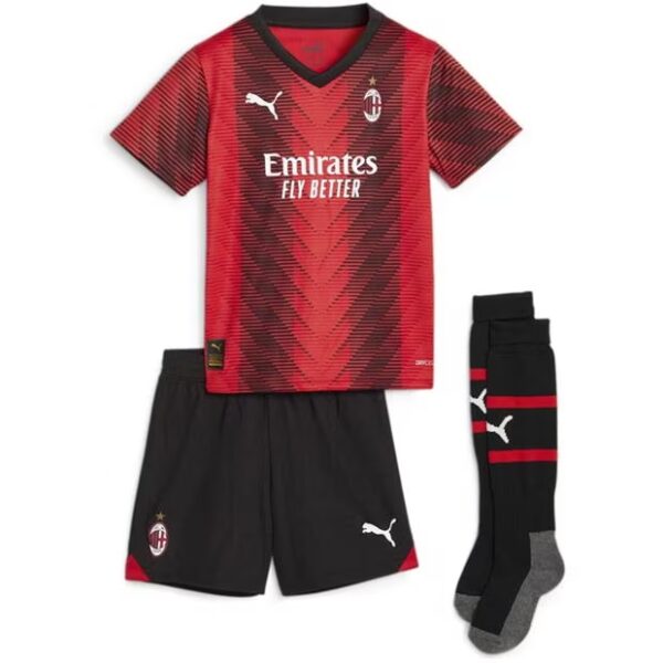 AC Milan Barn Hjemme Draktsett 2023 2024 Fotballdrakter