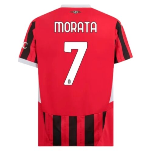 AC Milan Morata 7 Hjemmedrakt 2024 25 Fotballdrakter
