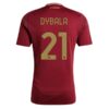 AS Roma Dybala 21 Hjemmedrakt 2024 25 Fotballdrakter