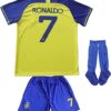 Al Nassr FC Ronaldo 7 Barn Hjemme Draktsett 2022 2023