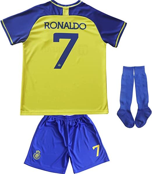 Al-Nassr FC Ronaldo 7 Barn Hjemme Draktsett 2022-2023