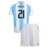 Argentina Dybala 21 Barn Hjemme Draktsett Fotball 2024
