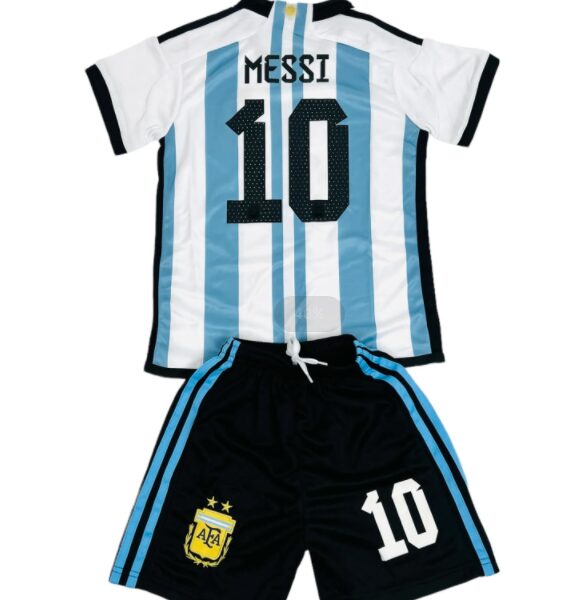 Argentina Messi 10 Barn Hjemme Draktsett 2022 2023 Fotballdrakter