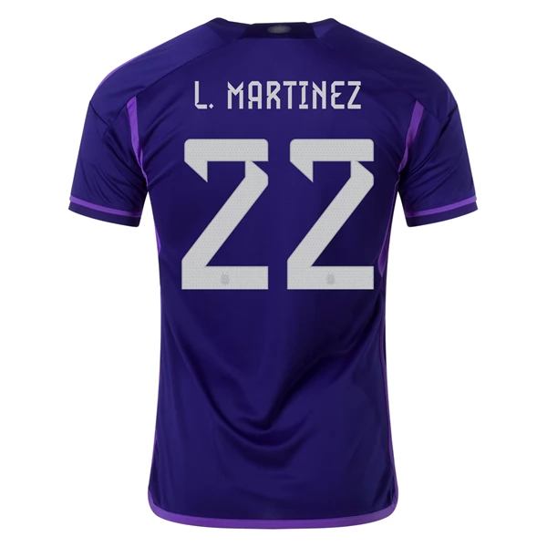 Argentinien L. Martinez 22 Bortedrakt 2022 Fotballdrakter