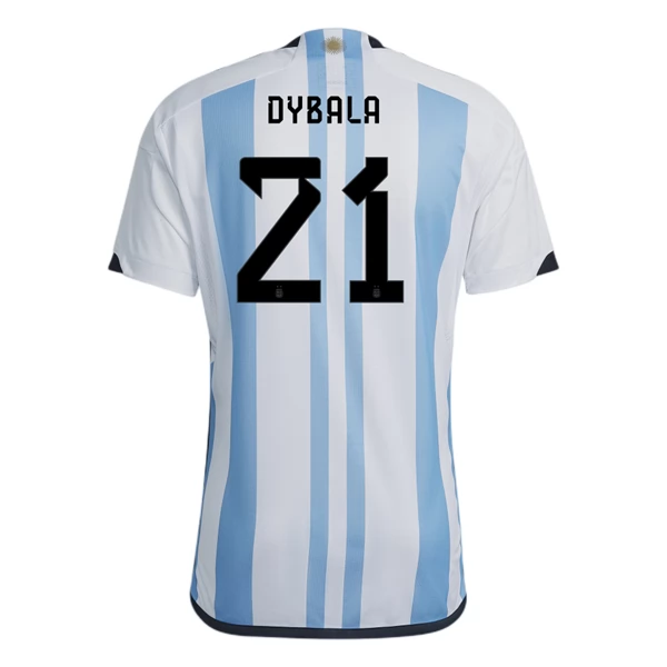 Argentinien Paulo Dybala 21 Hjemmedrakt 2022 Fotballdrakter