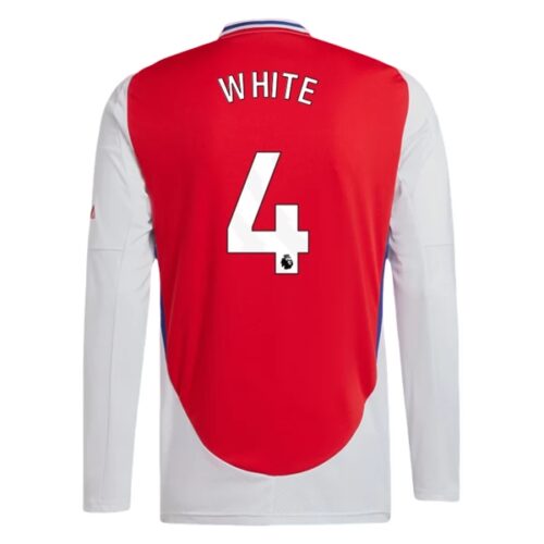 Arsenal Ben White 4 Hjemmedrakt 2024 25 Fotballdrakter Langermet