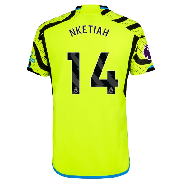 Arsenal Nketiah 14 Bortedrakt 2023-24 Fotballdrakter