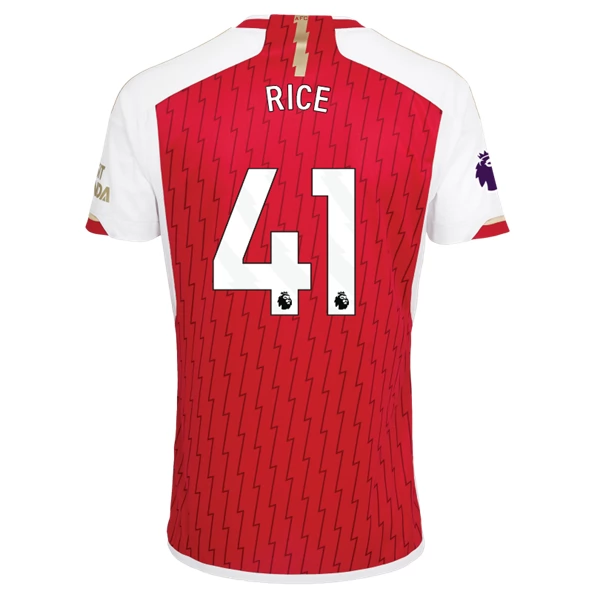 Arsenal Rice 41 Hjemmedrakt 2023-24 Fotballdrakter