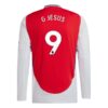 Arsenal GJesus 9 Hjemmedrakt 2024 25 Fotballdrakter Langermet