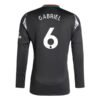 Arsenal Gabriel 6 Bortedrakt 2024 25 Fotballdrakter Langermet