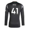 Arsenal Rice 41 Bortedrakt 2024 25 Fotballdrakter Langermet