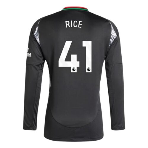 Arsenal Rice 41 Bortedrakt 2024 25 Fotballdrakter Langermet