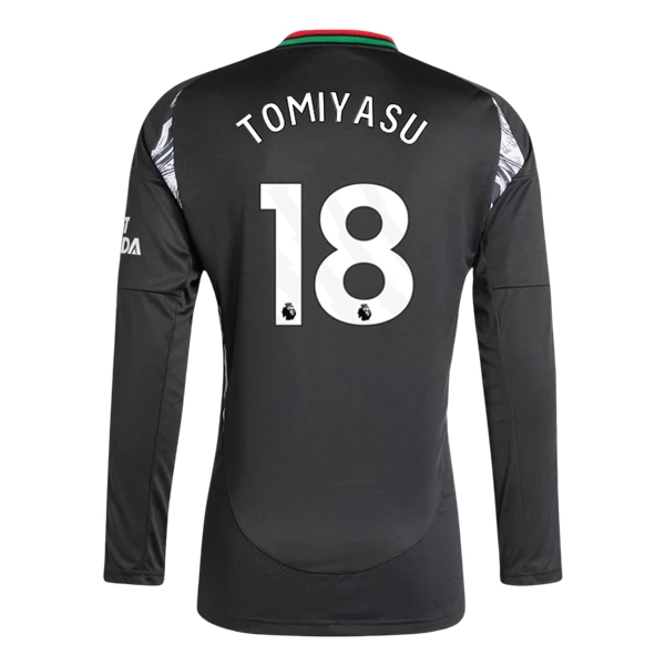 Arsenal Tomiyasu 18 Bortedrakt 2024-25 Fotballdrakter – Langermet