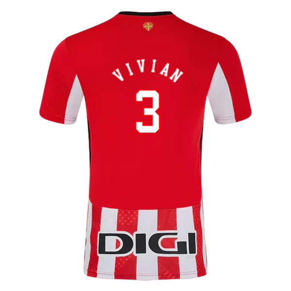 Athletic Bilbao Vivian 3 Hjemmedrakt 2024-25 Fotballdrakter