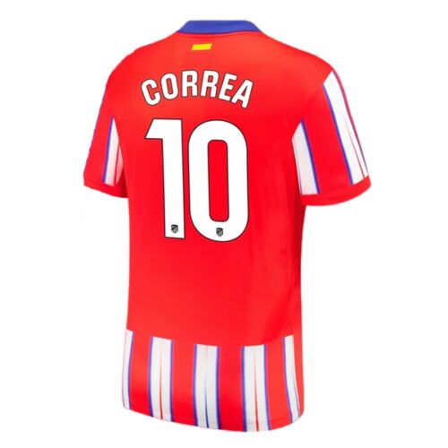 Atlético Madrid Correa 10 Hjemmedrakt 2024 25 Fotballdrakter