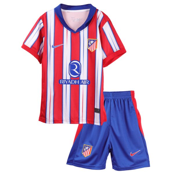 Atlético Madrid Barn Hjemme Draktsett 2024 2025 Fotballdrakter