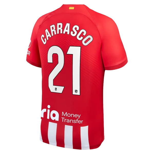 Atlético Madrid Carrasco 21 Hjemmedrakt 2023 24 Fotballdrakter