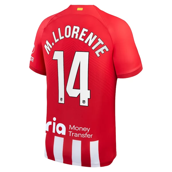 Atlético Madrid M.Llorente 14 Hjemmedrakt 2023-24 Fotballdrakter