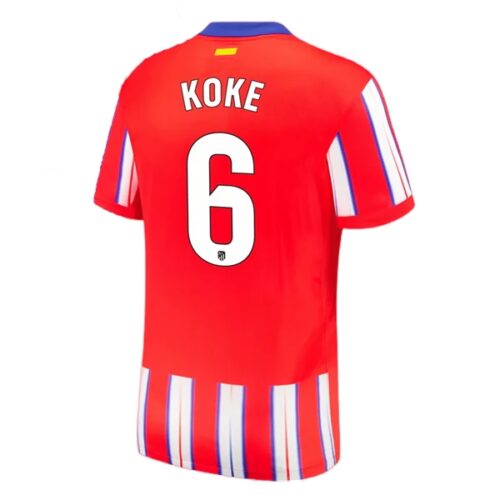 Atlético Madrid Koke 6 Hjemmedrakt 2024 25 Fotballdrakter