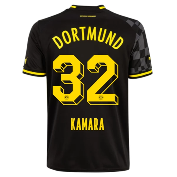 BVB Borussia Dortmund Kamara 32 Bortedrakt 2022-23 Fotballdrakter