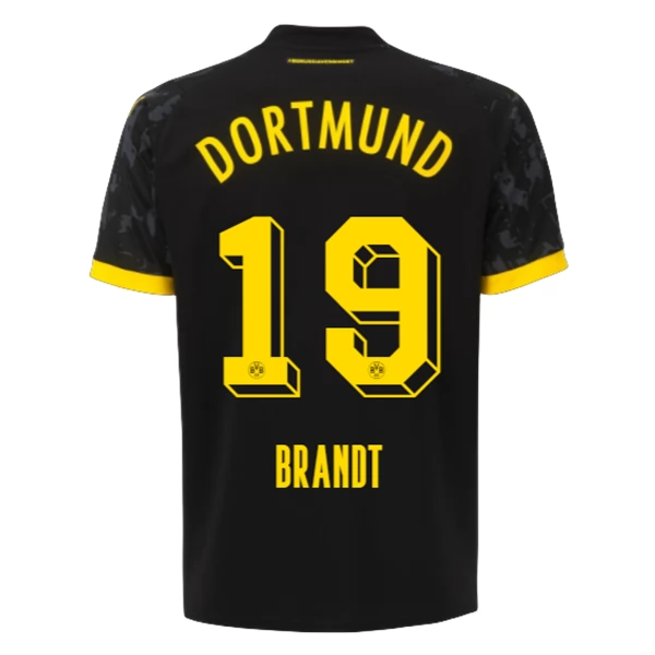 BVB Borussia Dortmund Brandt 19 Bortedrakt 2023-24 Fotballdrakter