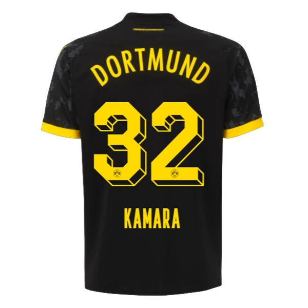 BVB Borussia Dortmund Kamara 32 Bortedrakt 2023-24 Fotballdrakter