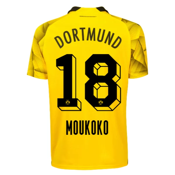 BVB Borussia Dortmund Moukoko 18 Tredjedrakt 2023-24 Fotballdrakter