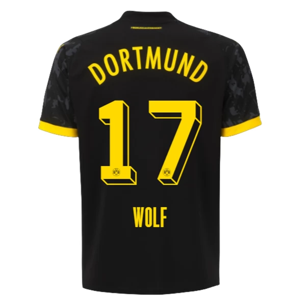 BVB Borussia Dortmund Wolf 17 Bortedrakt 2023-24 Fotballdrakter
