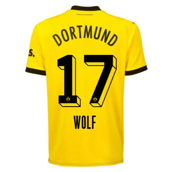 BVB Borussia Dortmund Wolf 17 Hjemmedrakt 2023-24 Fotballdrakter