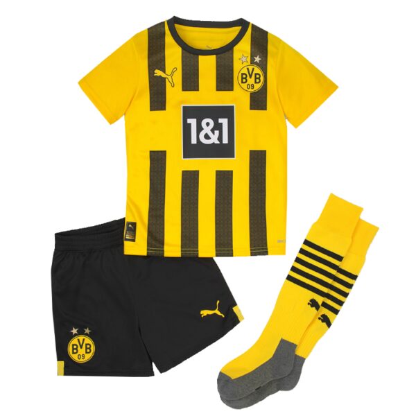 BVB Borussia Dortmund Barn Hjemme Draktsett 2022 2023 Fotballdrakter