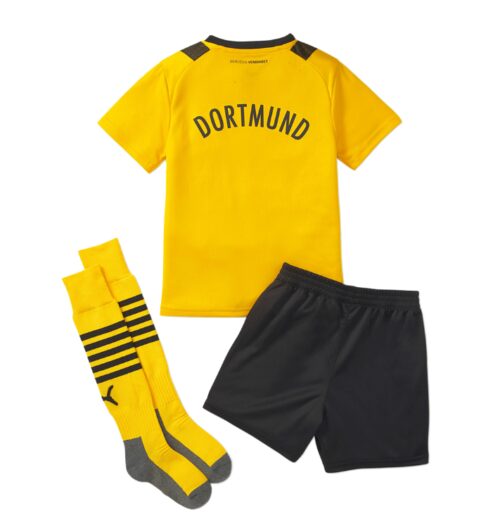 BVB Borussia Dortmund Barn Hjemme Draktsett 2022 2023 Fotballdrakter