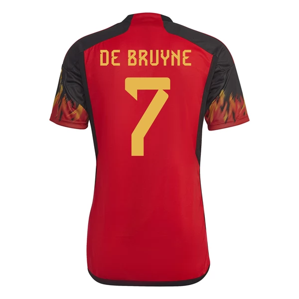 Belgia Kevin De Bruyne 7 Hjemmedrakt 2022 Fotballdrakter