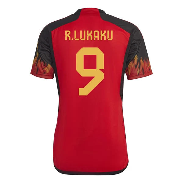 Belgia Romelu Lukaku 9 Hjemmedrakt 2022 Fotballdrakter