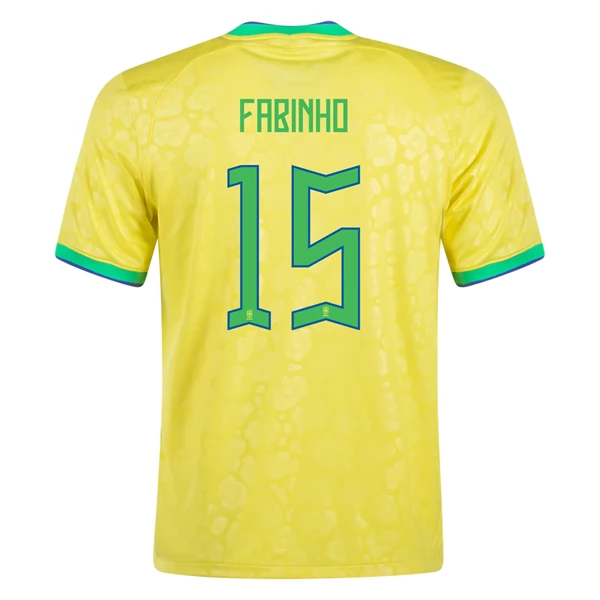 Brasil Fabinho 15 Hjemmedrakt 2022 Fotballdrakter