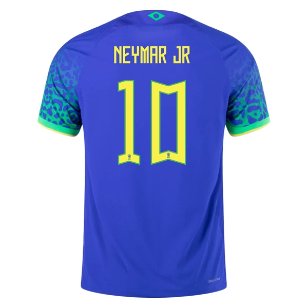 Brasil Neymar Jr 10 Bortedrakt 2022 Fotballdrakter