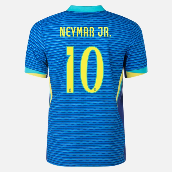 Brasil Neymar Jr 10 Bortedrakt 2024 Fotballdrakter