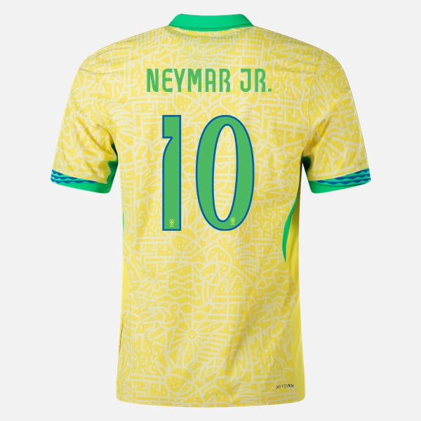 Brasil Neymar Jr 10 Hjemmedrakt 2024 Fotballdrakter