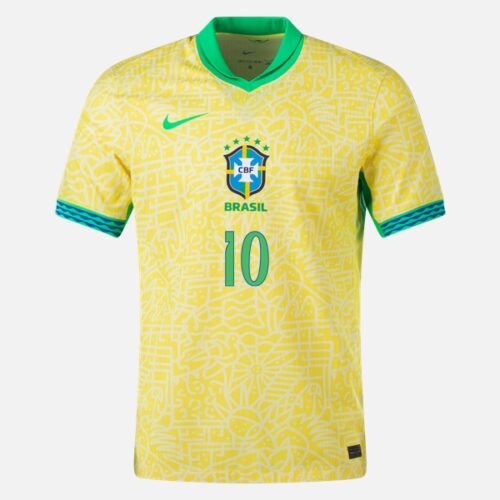 Brasil Neymar Jr 10 Hjemmedrakt 2024 Fotballdrakter