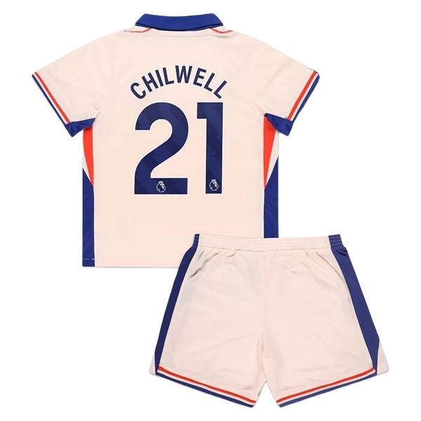Chelsea Chilwell 21 Barn Borte Draktsett 2024-25 Fotballdrakter