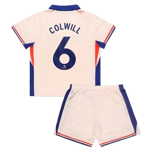 Chelsea Colwill 6 Barn Borte Draktsett 2024 25 Fotballdrakter